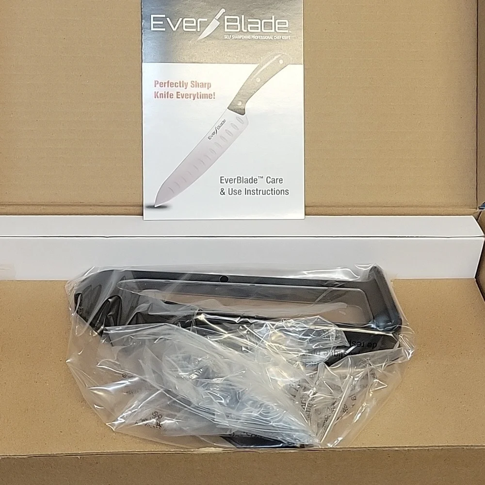 EverBlade Self-Sharpening Chef Knife New In Box